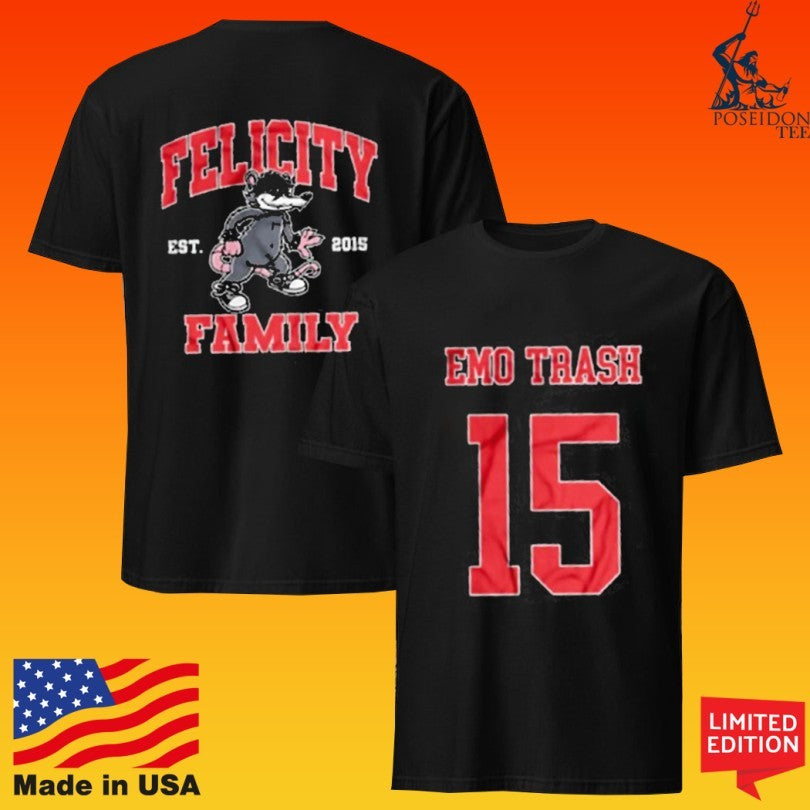 Felicity Family Emo Trash Waffles Sports T-shirt
