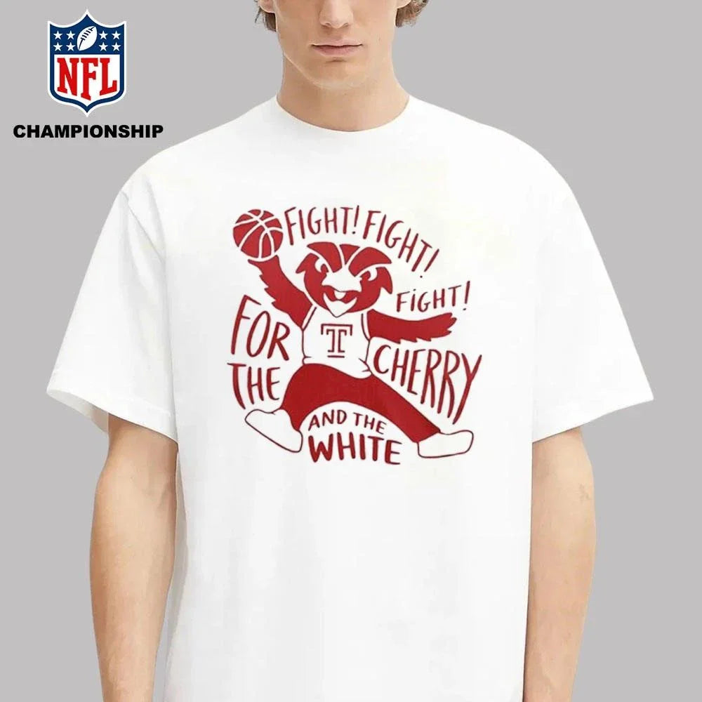 Fighting For The Cherry And The White Temple Men’s Basketball Shirt