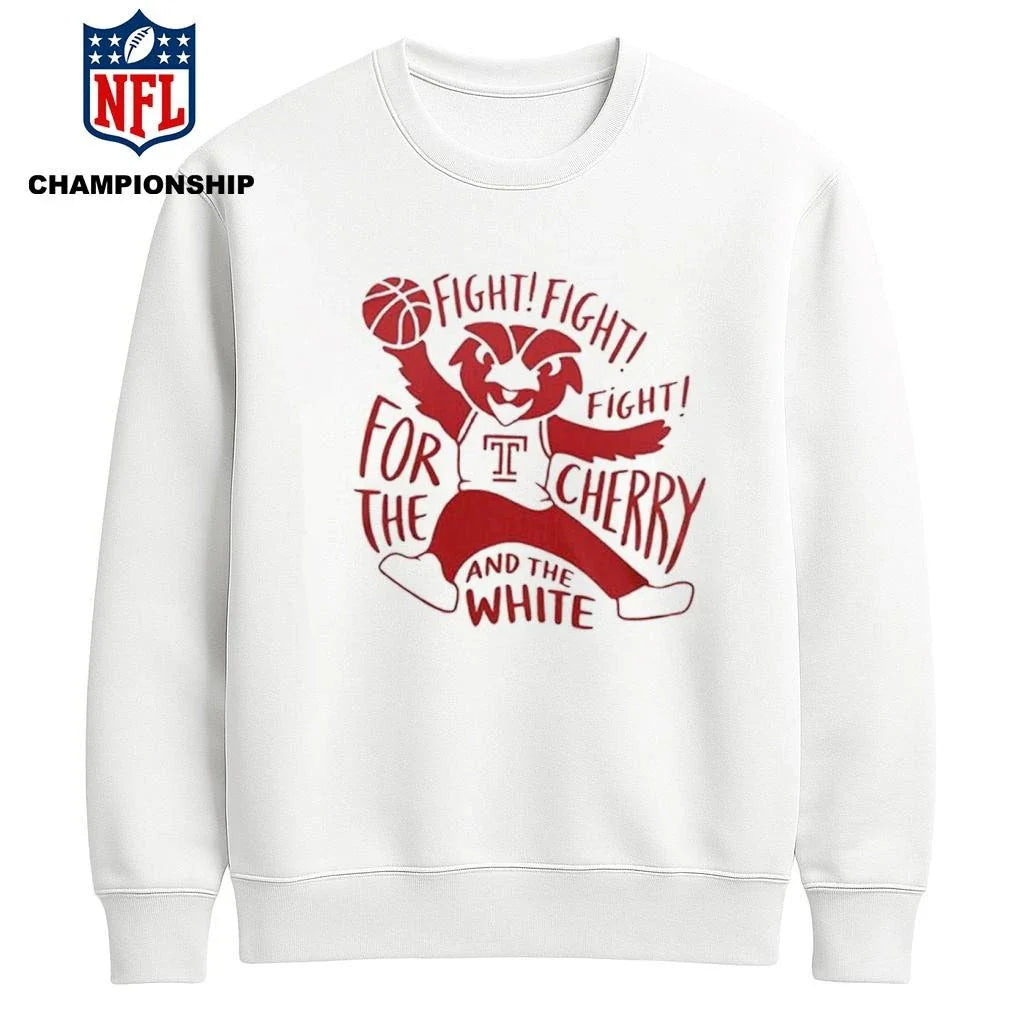 Fighting For The Cherry And The White Temple Men’s Basketball Shirt