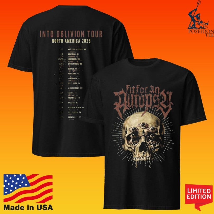 Fit For An Autopsy Into Oblivion North American Tour T-shirt