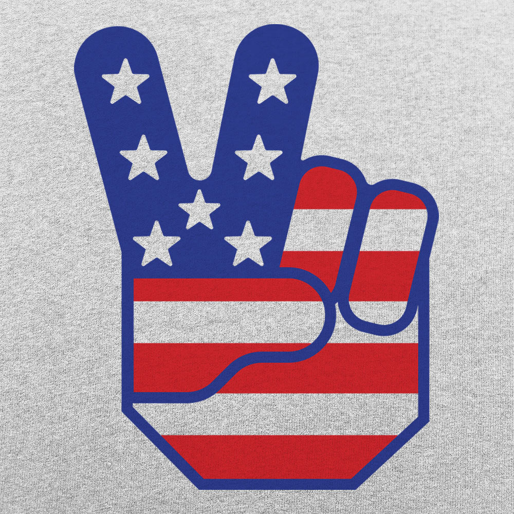 American Flag Peace Sign Hand