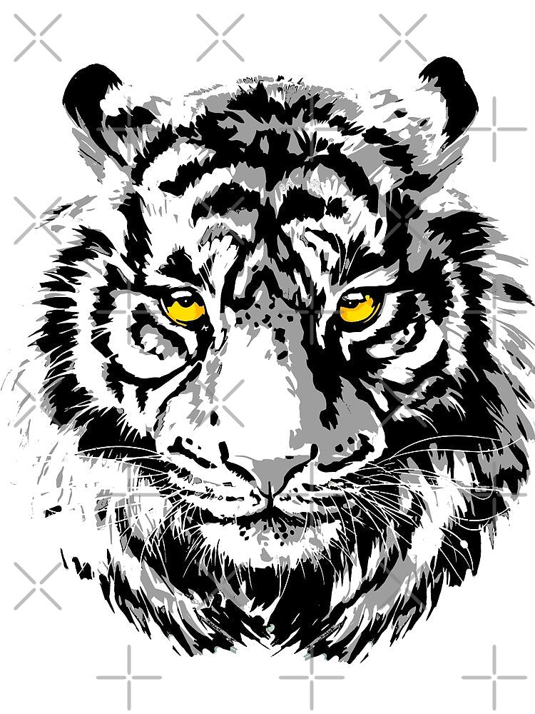 Tiger Head - Colourful Tiger Eyes by BigWildKiwi