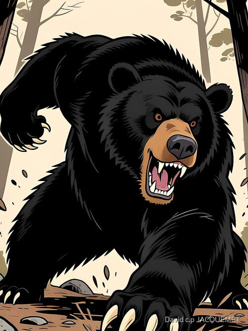 AMERICAN BLACK BEAR by David c.p JACQUEMET