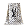 Fleece throw blanket 467-white