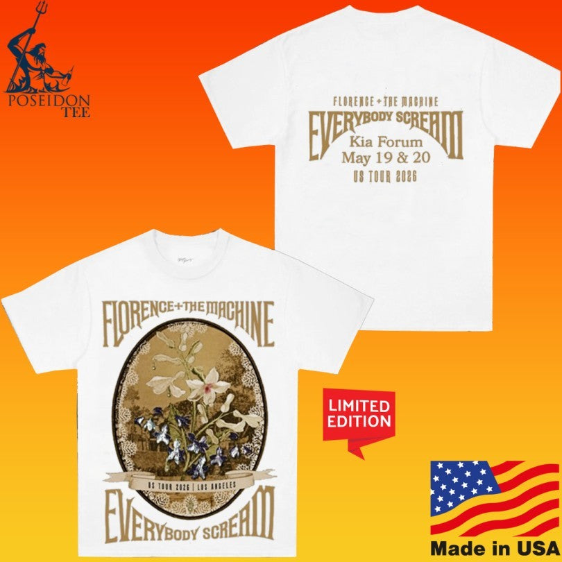 Florence + The Machine Los Angeles May 19 & 20 2026 T-shirt