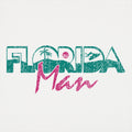Florida Man Retro Sunset with Palm Trees
