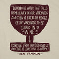 Ben Franklin Wine Quote Goblet Design
