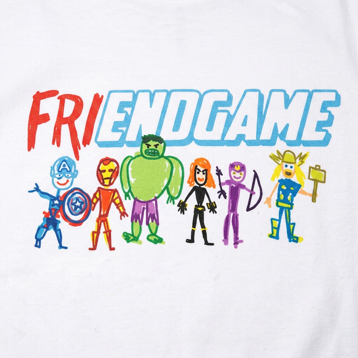 Friendgame Full Color Doodle Squad Superhero Team
