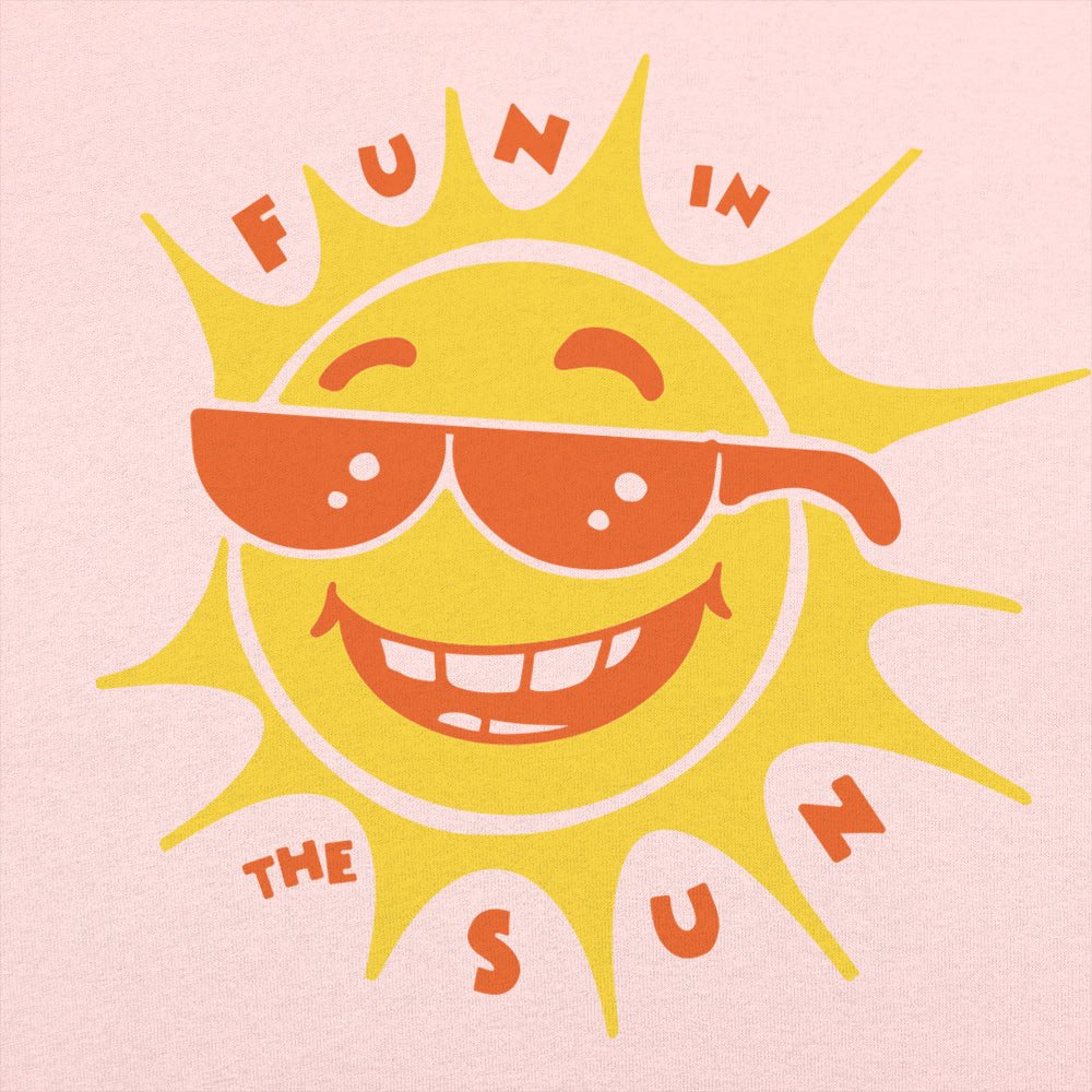 Fun In The Sun Smiling Sunshine Wearing Sunglasses
