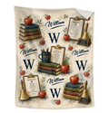 Personalized School Principal Blanket, Custom Principal Gift, Principal Appreciation Gift, End of Year Teacher Gift, Assistant Principal
