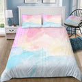 Pastel Rainbow Watercolor Bedding Set (Duvet Cover & Pillow Shams)