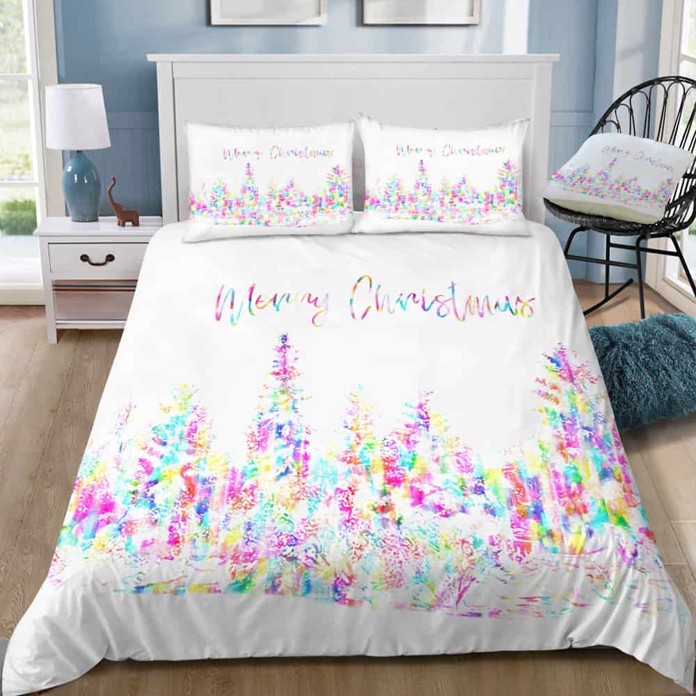 Happy Christmas Bedding Set (Duvet Cover & Pillow Shams)