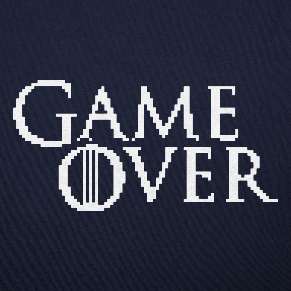 Game Over in Pixelated Fantasy Font