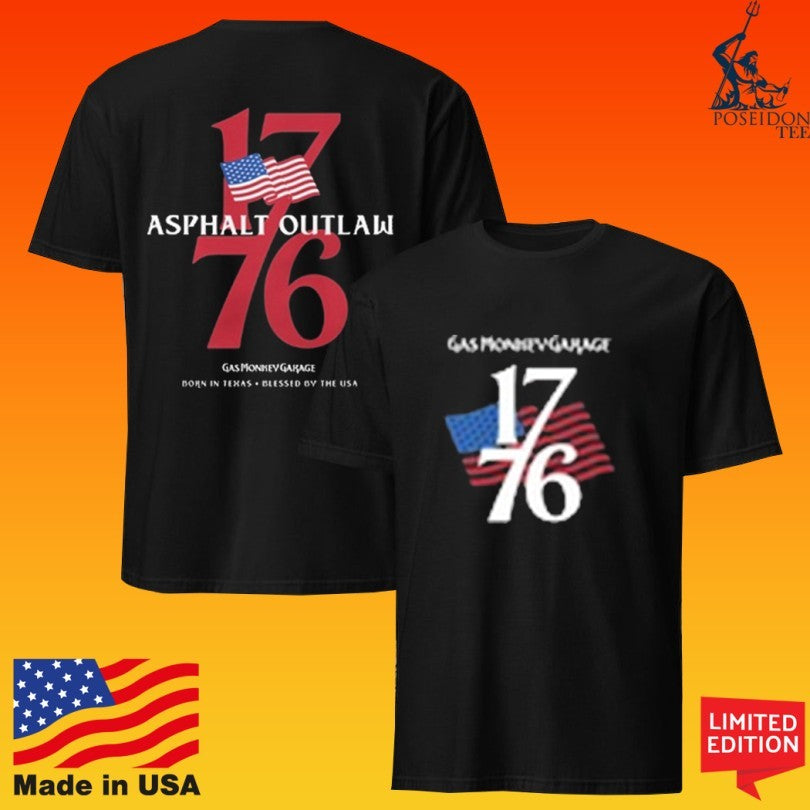 Gas Monkey Garage Gmg 1776 Asphalt Outlaw T-shirt