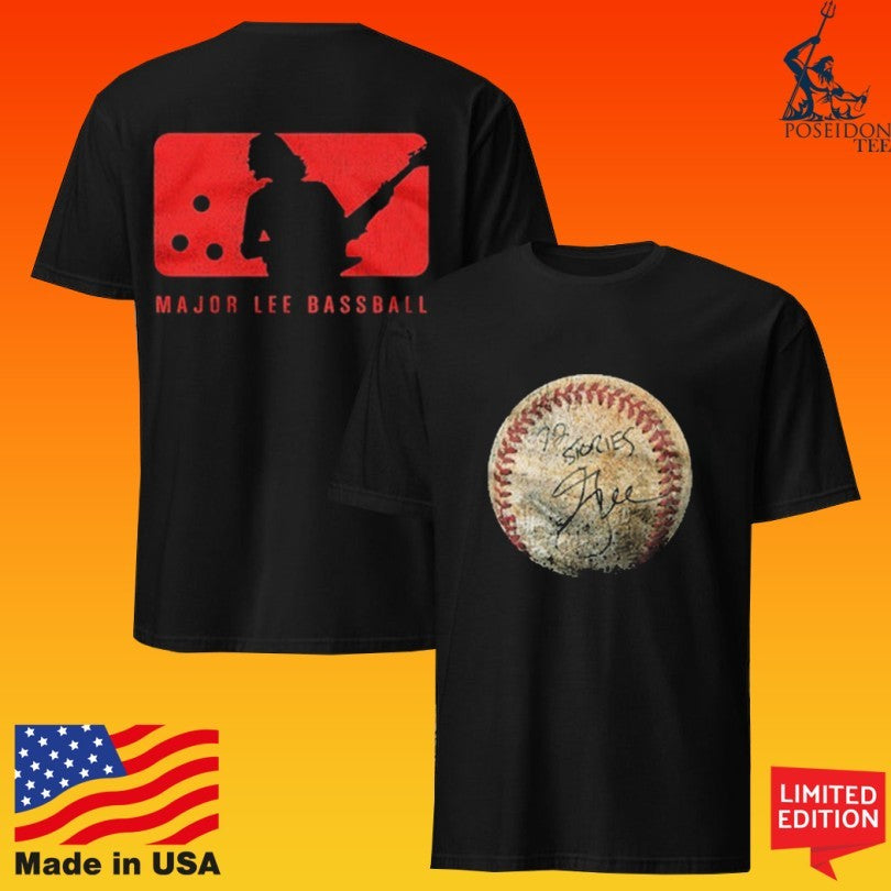 Geddy Lee 72 Stories Major Lee Baseball T-shirt
