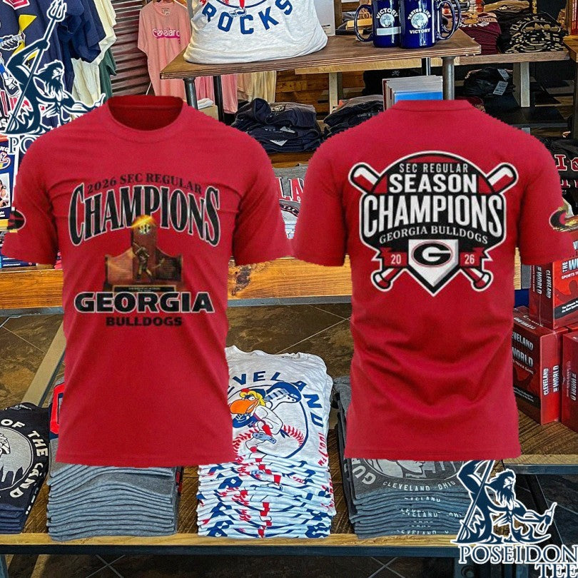 Georgia Bulldogs Are The 2026 Sec Regular Season Champions T-shirt