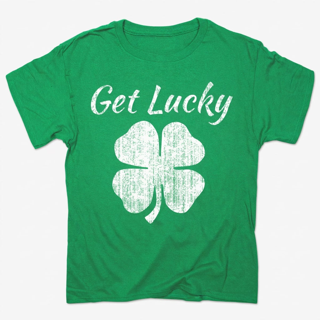 Get Lucky Four Leaf Clover St Patricks Day