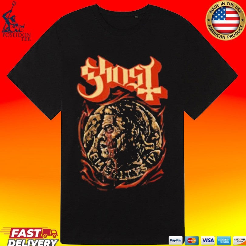 Ghost Mary On A Cross Thematic T-shirt