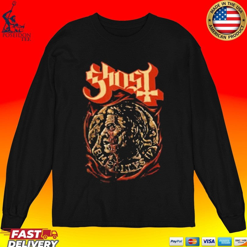 Ghost Mary On A Cross Thematic T-shirt