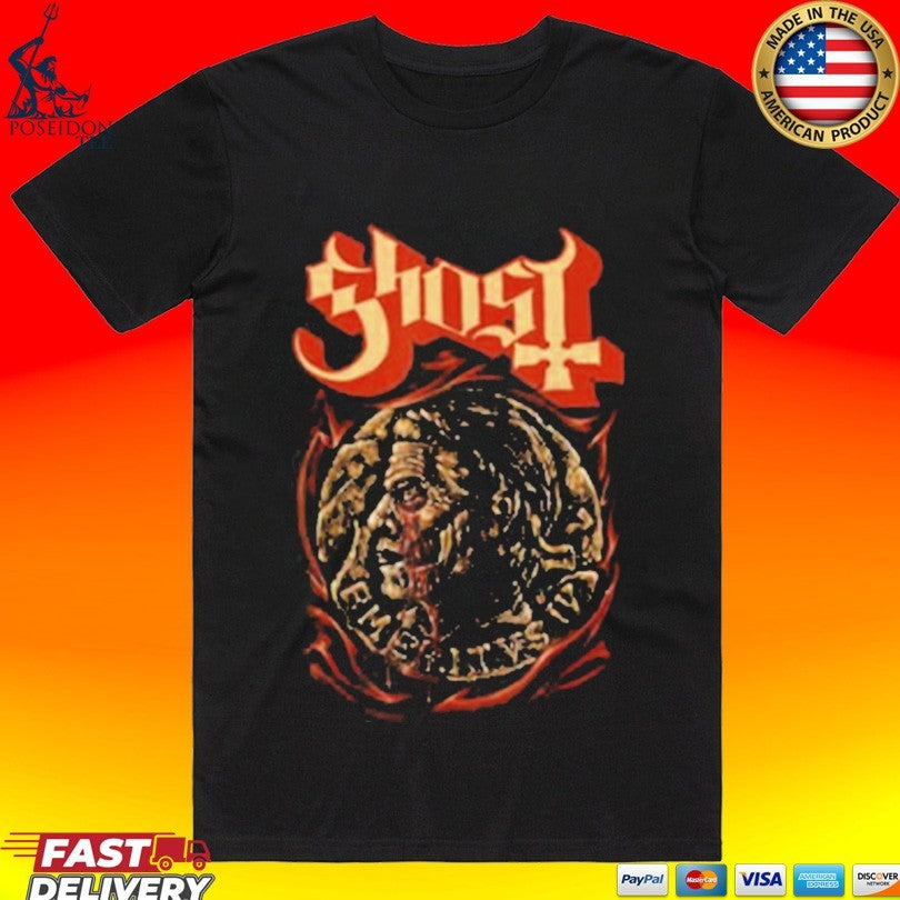 Ghost Mary On A Cross Thematic T-shirt