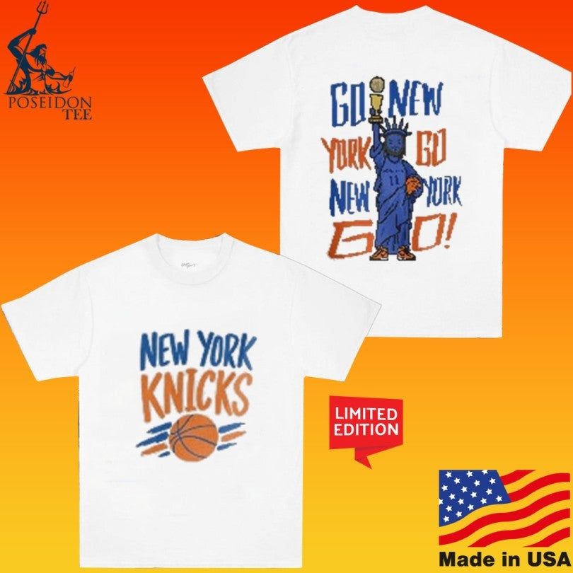 Go New York To Statue Of Liberty Knicks Basketball T-shirt