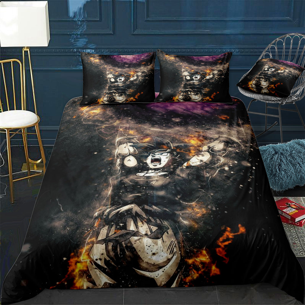 goku super saiyan Bedding Set (Duvet Cover & Pillow Shams)