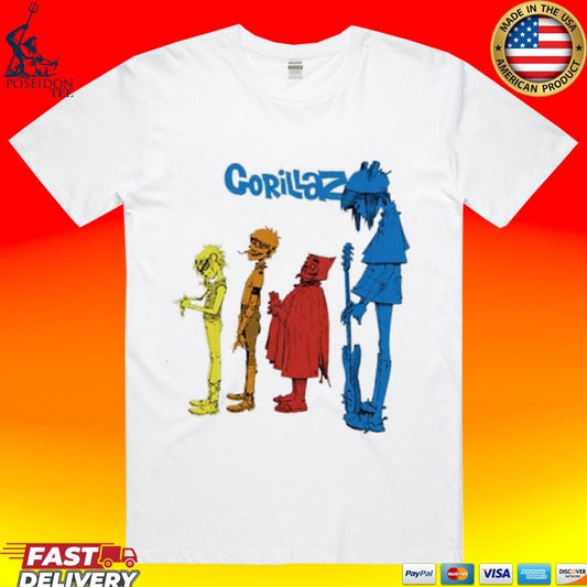 Gorillaz Tottenham Stadium Graphic Art T-shirt