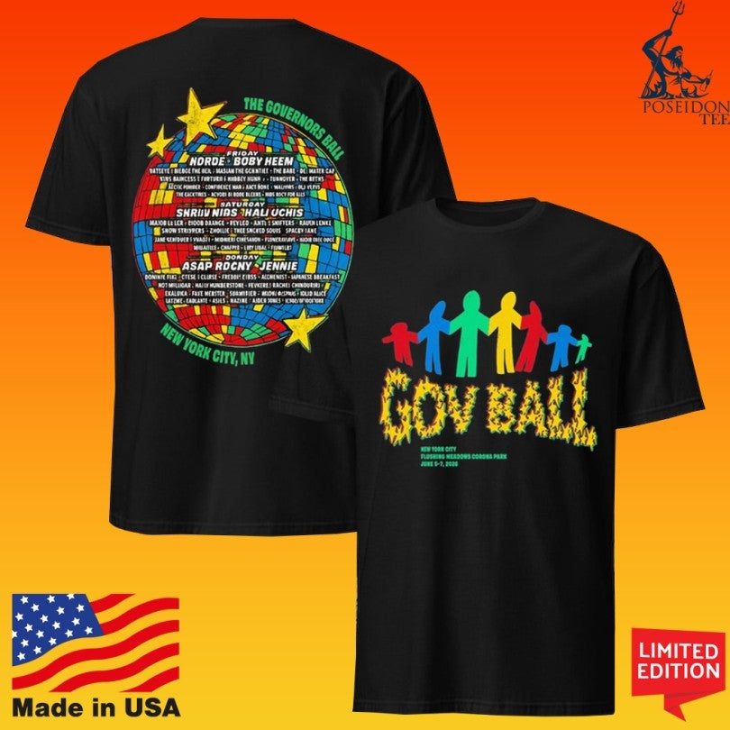 Gov Ball The Governors Ball New York City Nyc 2026 T-shirt