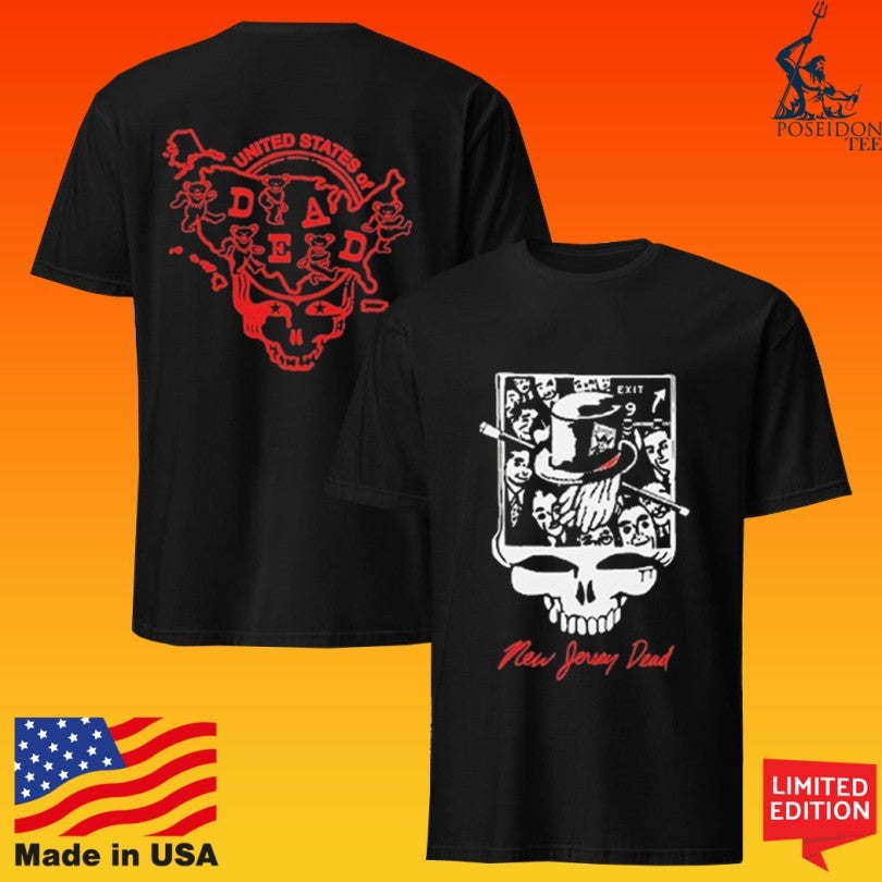 Grateful Dead New Jersey United States Of Dead T-shirt