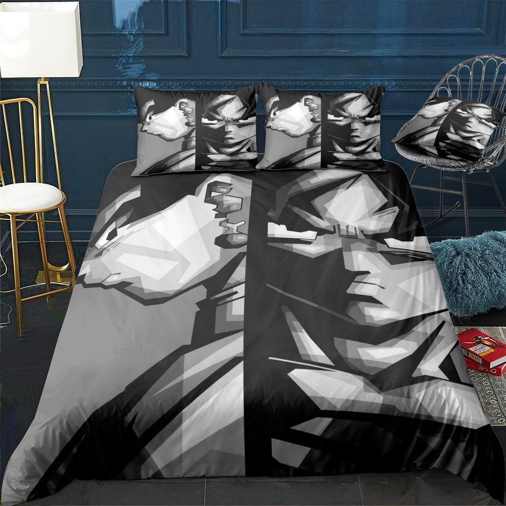 grayscale dragonball wpap2 Bedding Set (Duvet Cover & Pillow Shams)