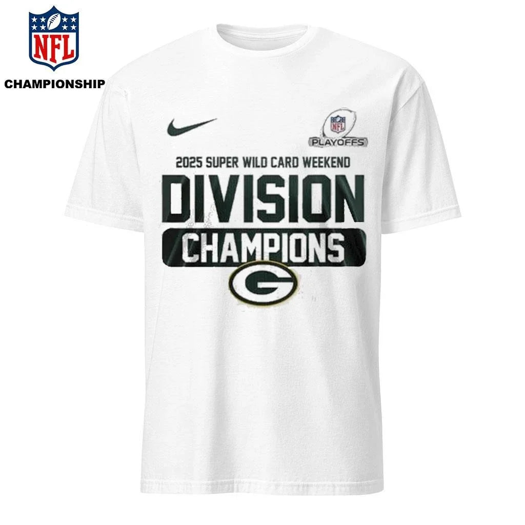 Green Bay Packers Playoffs 2025 Super Wild Card Weekend Division Champions Shirt