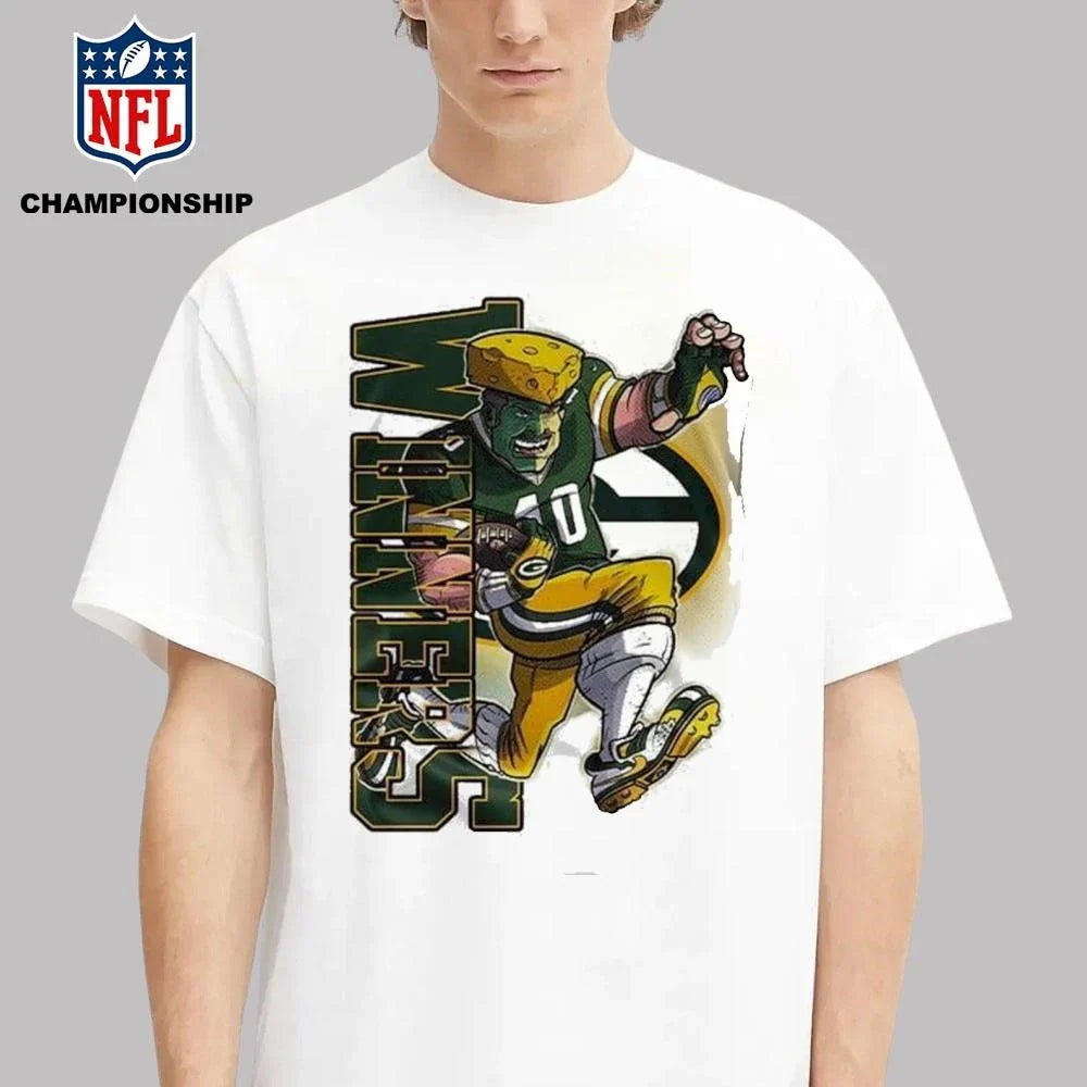 Green Bay Packers Playoffs 2025 Super Wild Card Weekend Division Champions Mascot Shirt