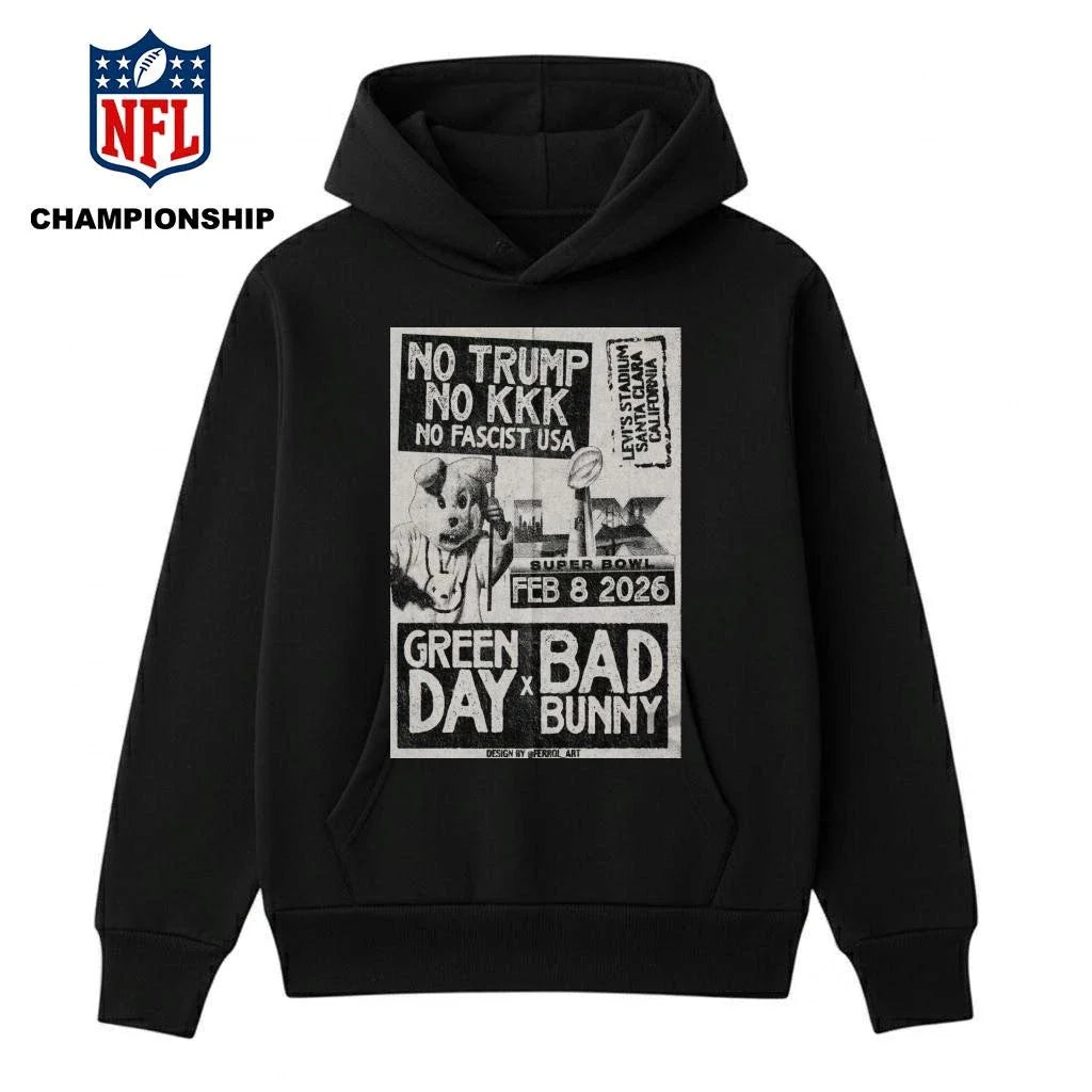Green Day X Bad Bunny Fed 8 2026 No Trump No KKK No Fascist USA Poster Shirt
