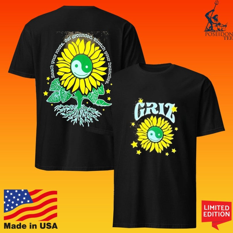 Griz Reach Your Roots Sun Fade T-shirt