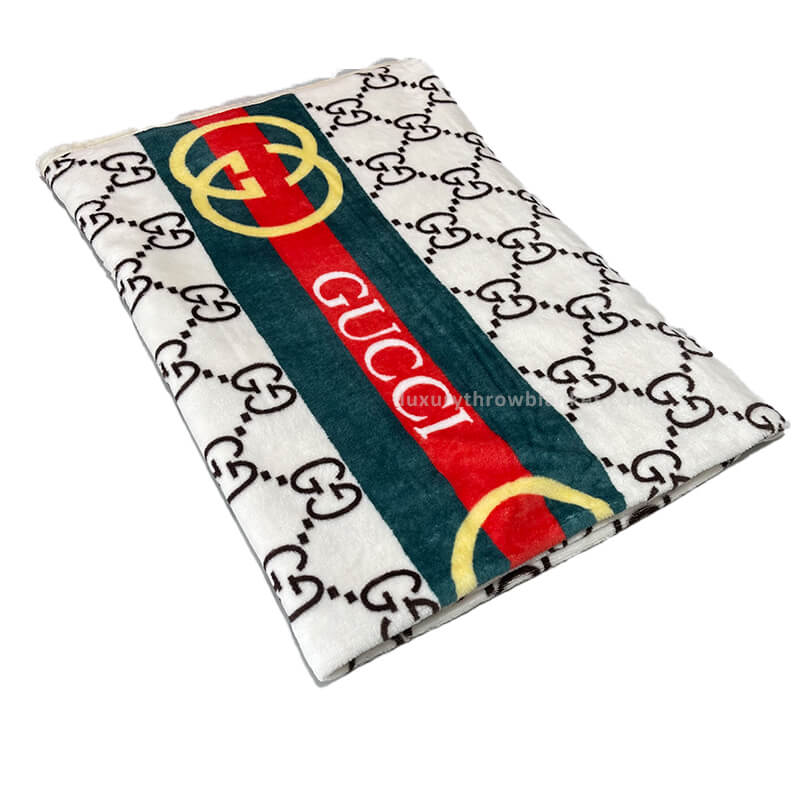 Cream designer throw blanket 443#