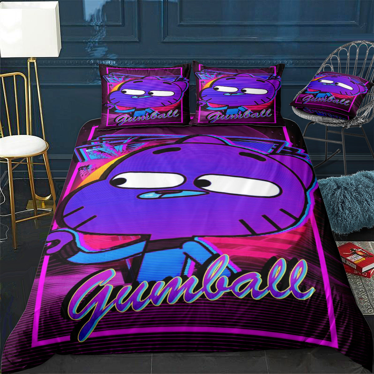gumball Bedding Set (Duvet Cover & Pillow Shams)