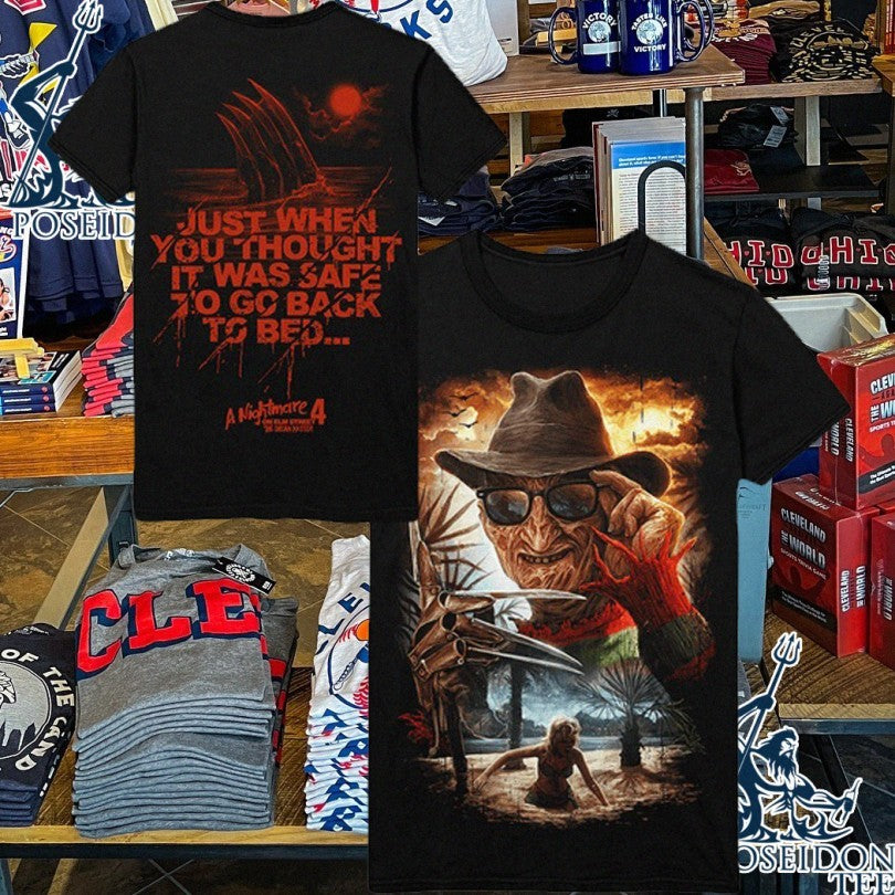 Gutter Garbs Beach Freddy Just When You Thought It Was Safe To Go Back To Bed T-shirt