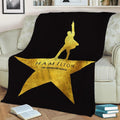 hamilton musical for dark Fleece Throw Blanket