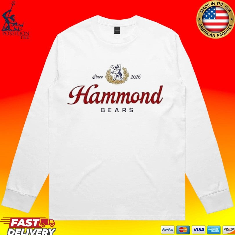 Hammond Bears Chicago Bears Since 2026 T-shirt