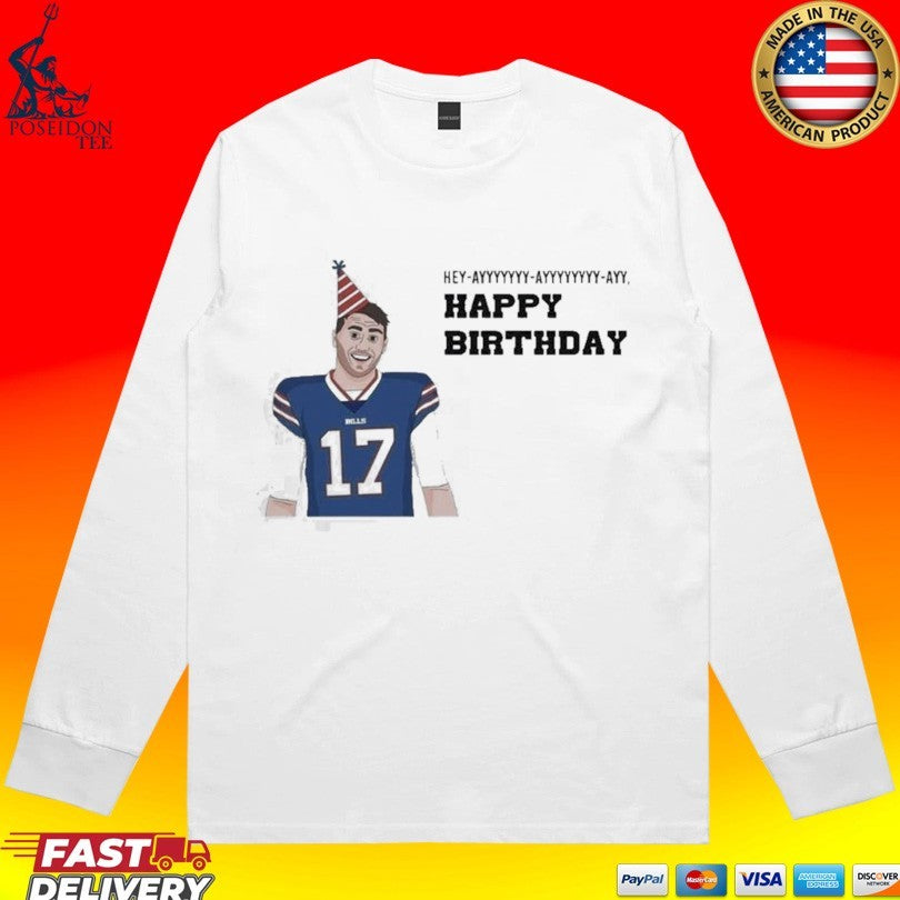 Happy 30th Birthday Josh Allen T-shirt