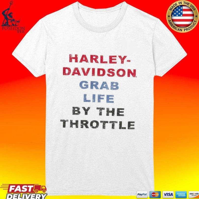 Harley Davidson Grab Life By The Throttle T-shirt