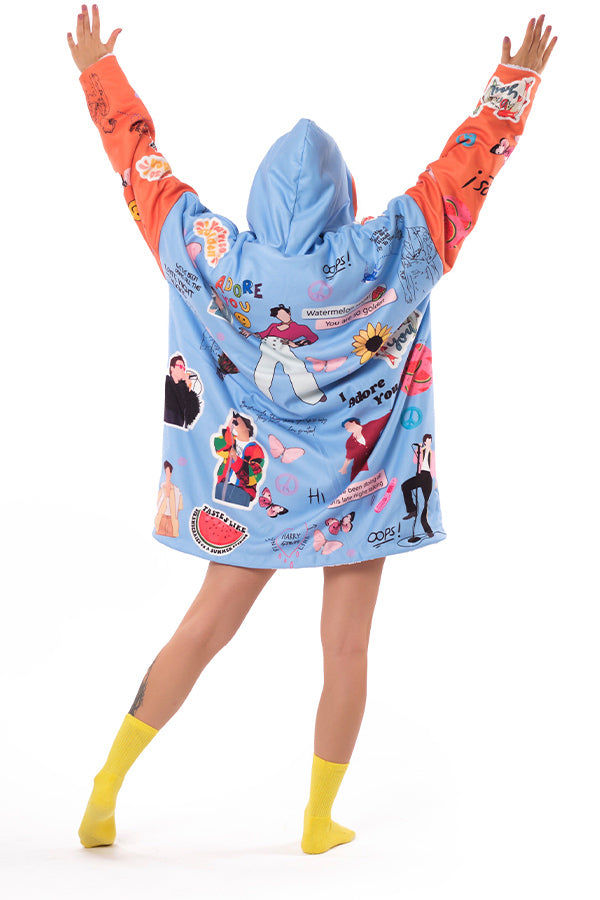 Blue HS Hoodie Blanket