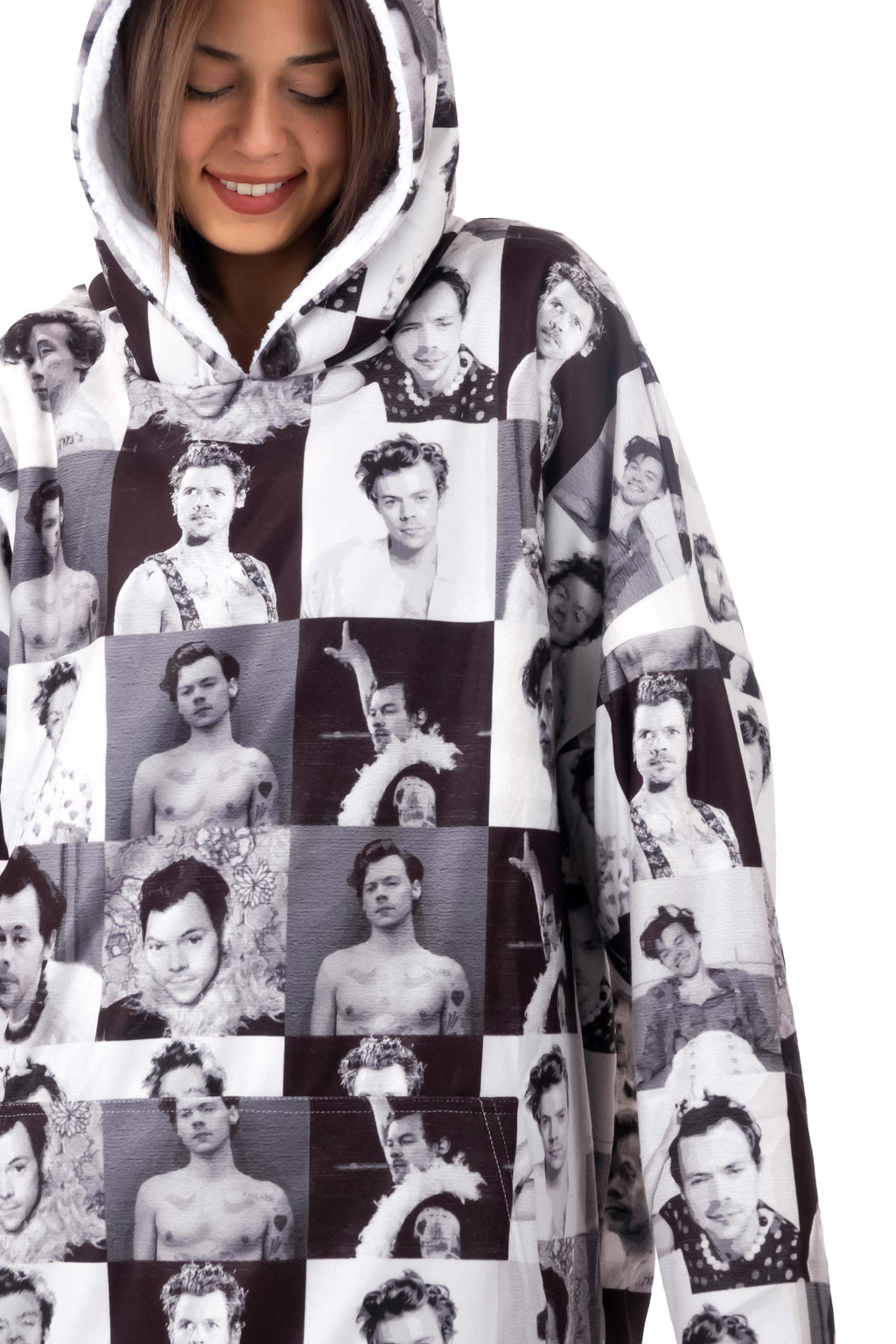 HS Collage Hoodie Blanket