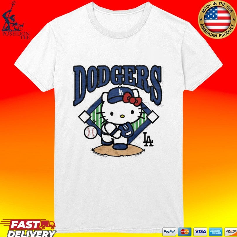 Hello Kitty X Los Angeles Dodgers First Pitcher T-shirt