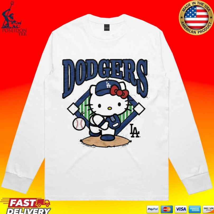 Hello Kitty X Los Angeles Dodgers First Pitcher T-shirt