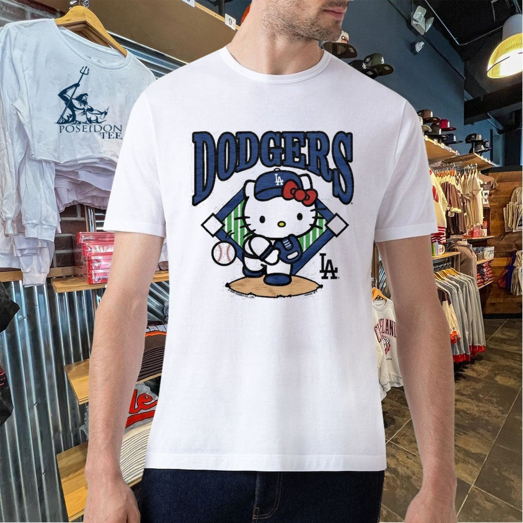 Hello Kitty X Los Angeles Dodgers First Pitcher T-shirt