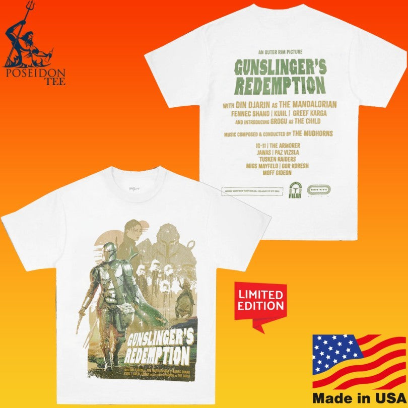 Heroes Villains Star Wars 2026 Gunslinger Redemption T-shirt