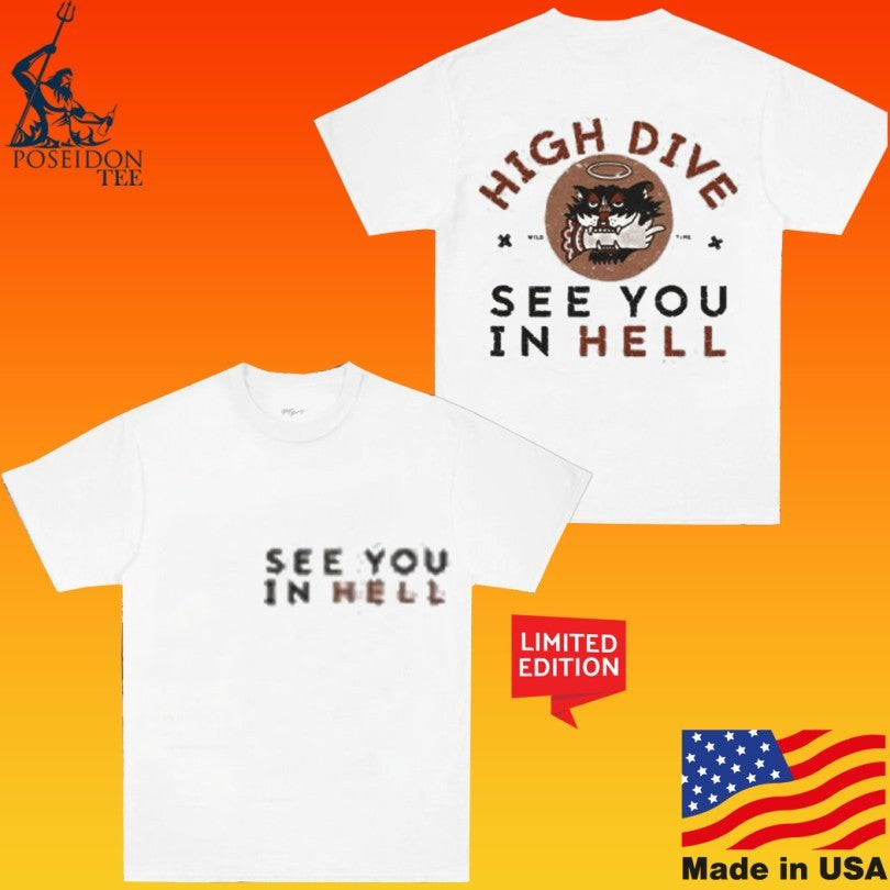 Highdive Apparel See You In Hell Heavy Faded Bone T-shirt