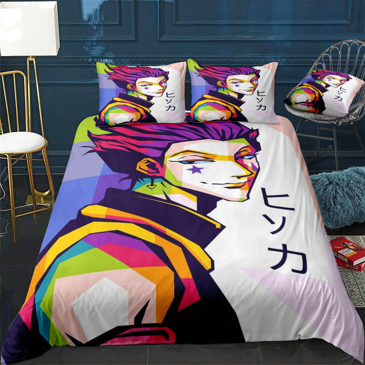 hisoka morow Bedding Set (Duvet Cover & Pillow Shams)