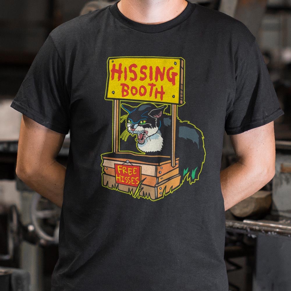 Hissing Booth Angry Cat Full Color